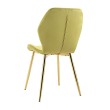 Стул мягкий ABEL велюр оливковый/золотой