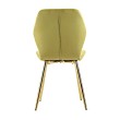 Стул мягкий ABEL велюр оливковый/золотой