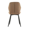 Стул мягкий LOLA велюр капучино/черный