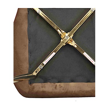 Стул мягкий LOLA велюр капучино/золотой