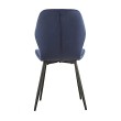 Стул мягкий LOLA велюр темно-синий/черный