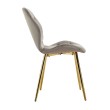 Стул мягкий LOLA велюр серый/золотой