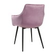Стул-кресло CATALINA велюр сиреневый/черный