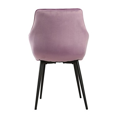 Стул-кресло CATALINA велюр сиреневый/черный