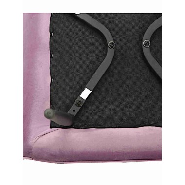 Стул-кресло CATALINA велюр сиреневый/черный