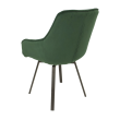 Стул-кресло EELLIOT 360 велюр темно-зеленый/черный