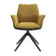 Стул-кресло TERESSA 360 ткань Горчичный/темно-серый/черный