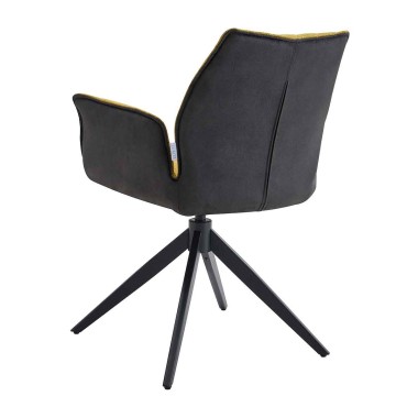 Стул-кресло TERESSA 360 ткань Горчичный/темно-серый/черный