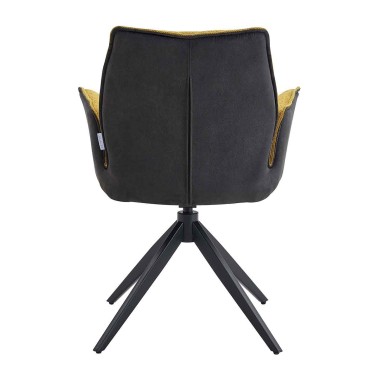 Стул-кресло TERESSA 360 ткань Горчичный/темно-серый/черный