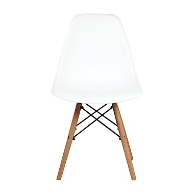 Стул пластиковый Eames DSW белоснежный