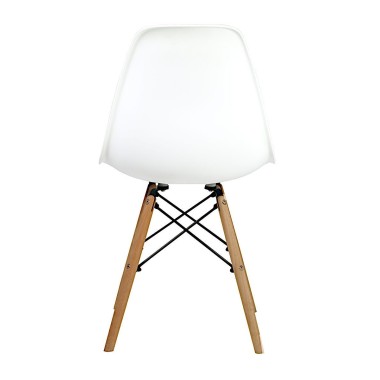 Стул пластиковый Eames DSW белоснежный