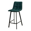 Полубарный стул (2шт.) CHILLI-QB SQUARE зеленый/черный