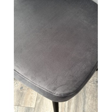 Стул мягкий (2 шт.) ХАНТ 360, велюр Дива-10 Темно-серый/черный