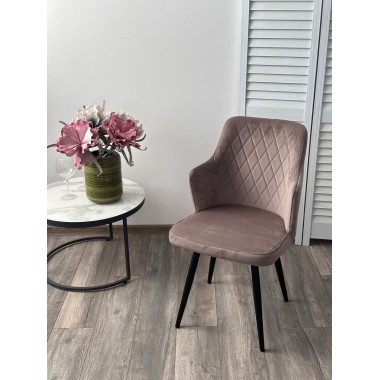 Стул мягкий (2 шт.) ХАНТ 360, велюр Дива-05 Латте/черный