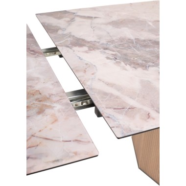 Стол обеденный раздвижной МОЦАРТ 200 стекло Каталония/Дуб монтана