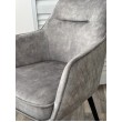 Стул-кресло RENLY 180 град. поворотный велюр 7525-180 Серый/Черный