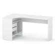 Письменный стол СПм-25 Правый, ЛДСП Белый