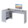 Письменный стол СПм-25 Левый, ЛДСП Бетон