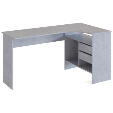 Письменный стол СПм-25 Правый, ЛДСП Бетон