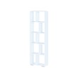 Стеллаж узкий СТ-8, ЛДСП Белый