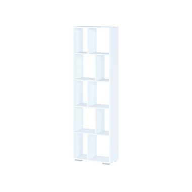 Стеллаж узкий СТ-8, ЛДСП Белый