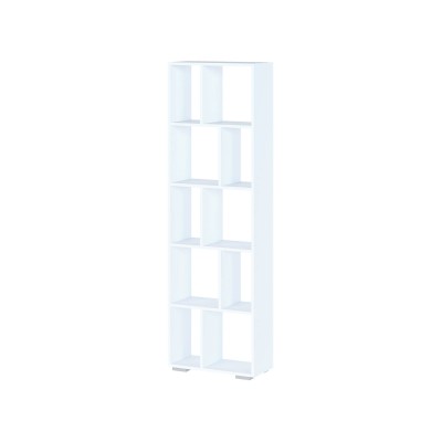 Стеллаж узкий СТ-8, ЛДСП Белый