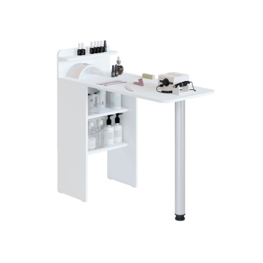 Компьютерный стол-тумба СП-19, ЛДСП Белый