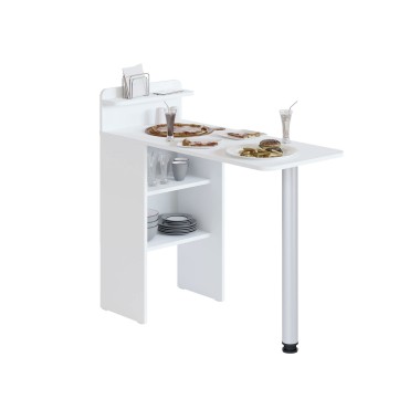 Компьютерный стол-тумба СП-19, ЛДСП Белый