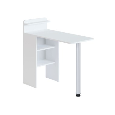 Компьютерный стол-тумба СП-19, ЛДСП Белый