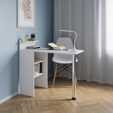 Компьютерный стол-тумба СП-19, ЛДСП Белый