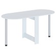 Кухонный стол СП-17, раскладной, металл/ЛДСП Белый