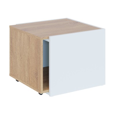 Журнальный столик СЖ-11, ЛДСП Дуб Сонома/Белый