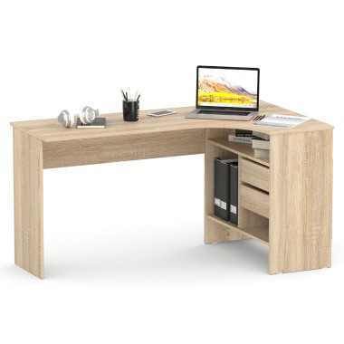 Письменный стол СПм-25 Правый, ЛДСП Дуб Сонома