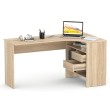 Письменный стол СПм-25 Левый, ЛДСП Дуб Сонома