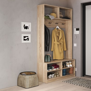 Прихожая открытая ВШ-9, ЛДСП Дуб Сонома