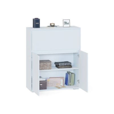 Комод-секретер высокий СПМ-310, ЛДСП Белый