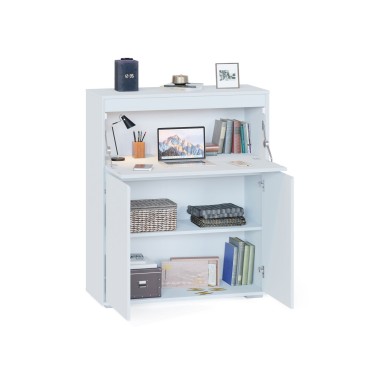 Комод-секретер высокий СПМ-310, ЛДСП Белый