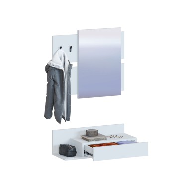 Прихожая с зеркалом ВШ-14 Белый