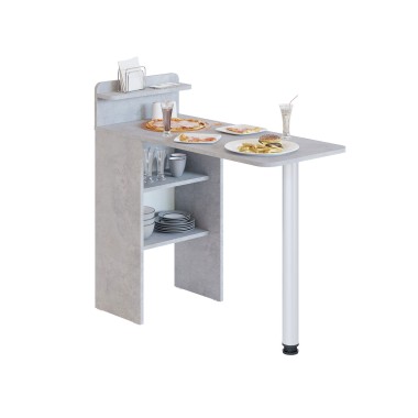 Компьютерный стол-тумба СП-19, ЛДСП Бетон